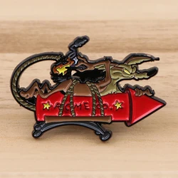 Whimsical Cartoon Enamel Pin Badge - Cute Accessory for Clothing and Backpacks (1)