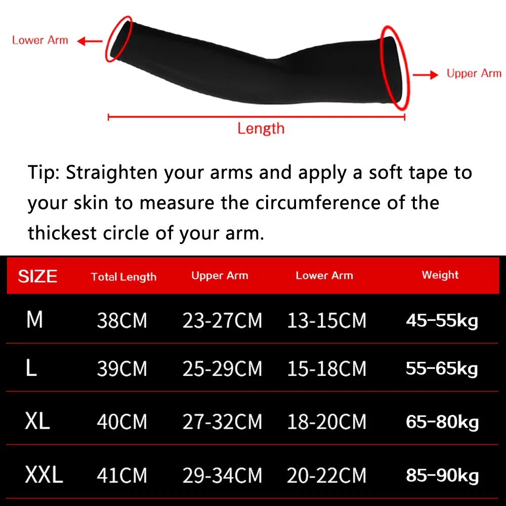 Sun Protection Sleeves Cycling Arm Covers Arm Cooling Sleeves Cut Resistant Arm Sleeves Arm Compression Sleeves Bike Arm Sleeves 1Pcs Unisex Arm Sleeves UV Protection Golf Sun Protection Arm Cooling Sleeve Sports Cooler Anti-slip Skin for Cycling