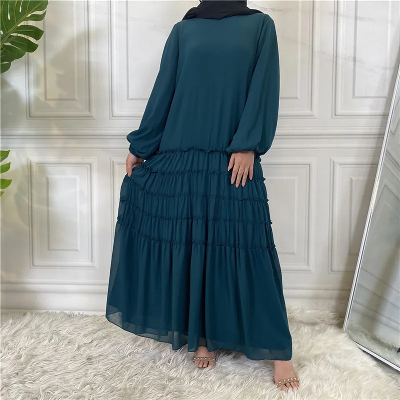 

Musulman De Mode Abaya Dubai Elegant Fashion Hijab Dress Turkey Kaftan Islam Clothing Arab Maxi Ramadan Vestidos Modest Robe