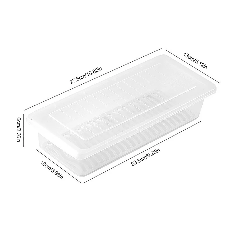Enhanced Food Fresh Storage Organizer with Removable Drain Tray