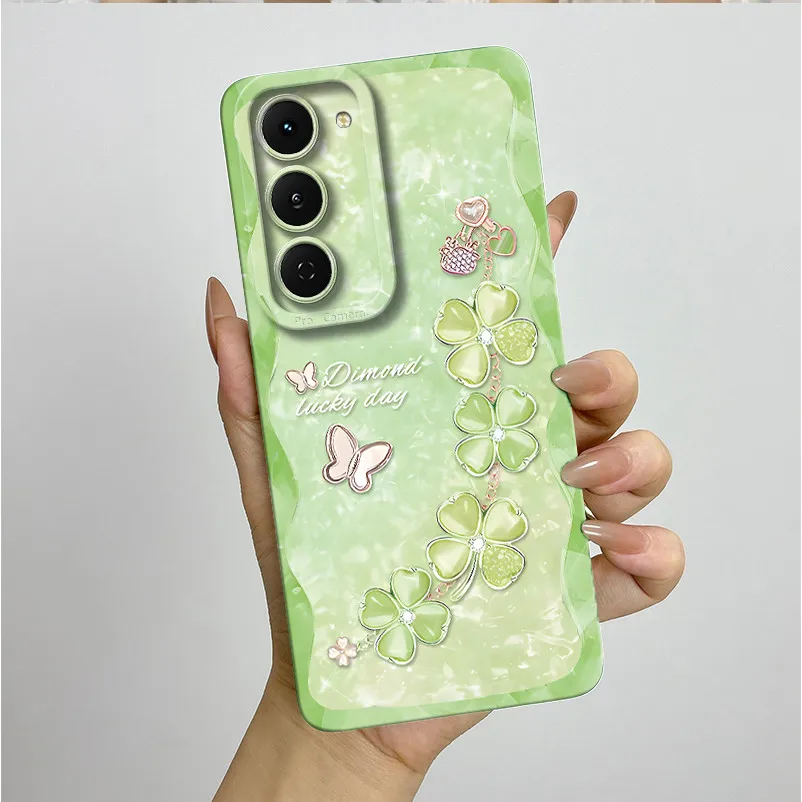 Aesthetic Flowers Slim Liquid Silicone Phone Case - Anti-Drop Protective Soft Cover