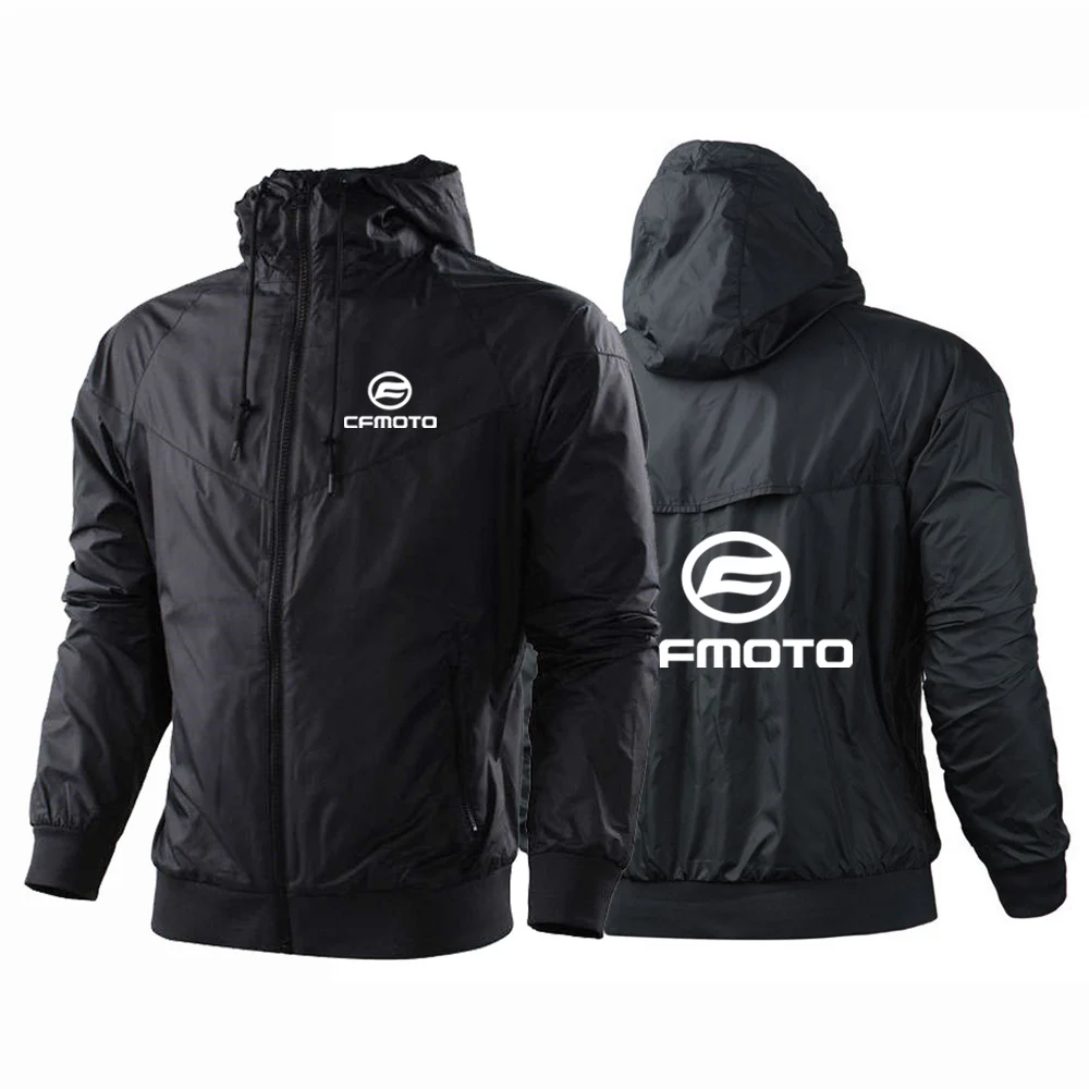 Cfmoto 2023 running men's five-color windbreaker autumn hooded coat men's gym coat