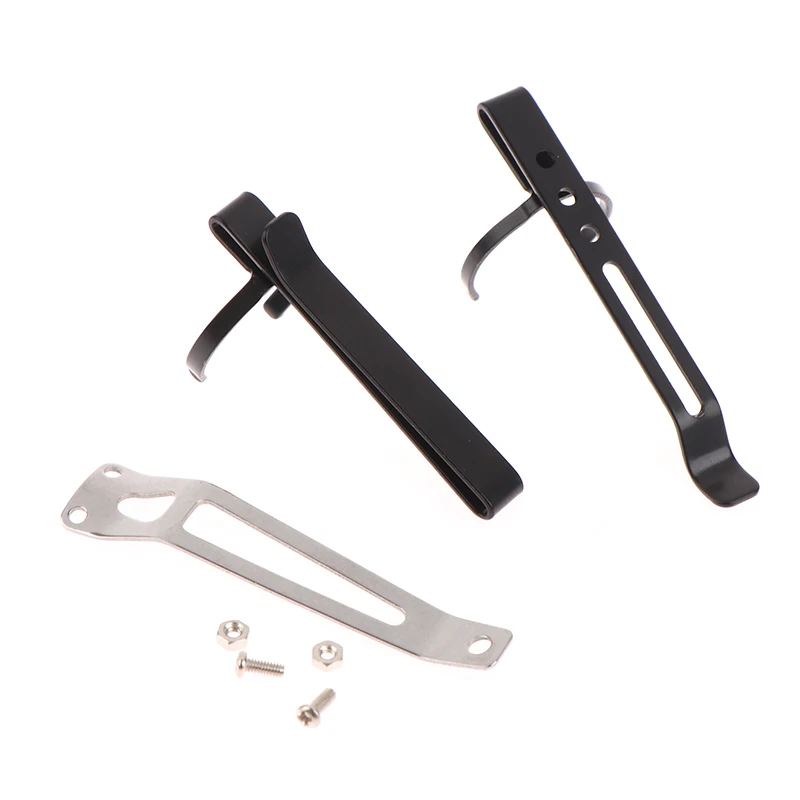 1PC Universal Flashlight Metal Holding Iron Clip Stainless Steel Pen Belt Waist Portable Hook Accessories