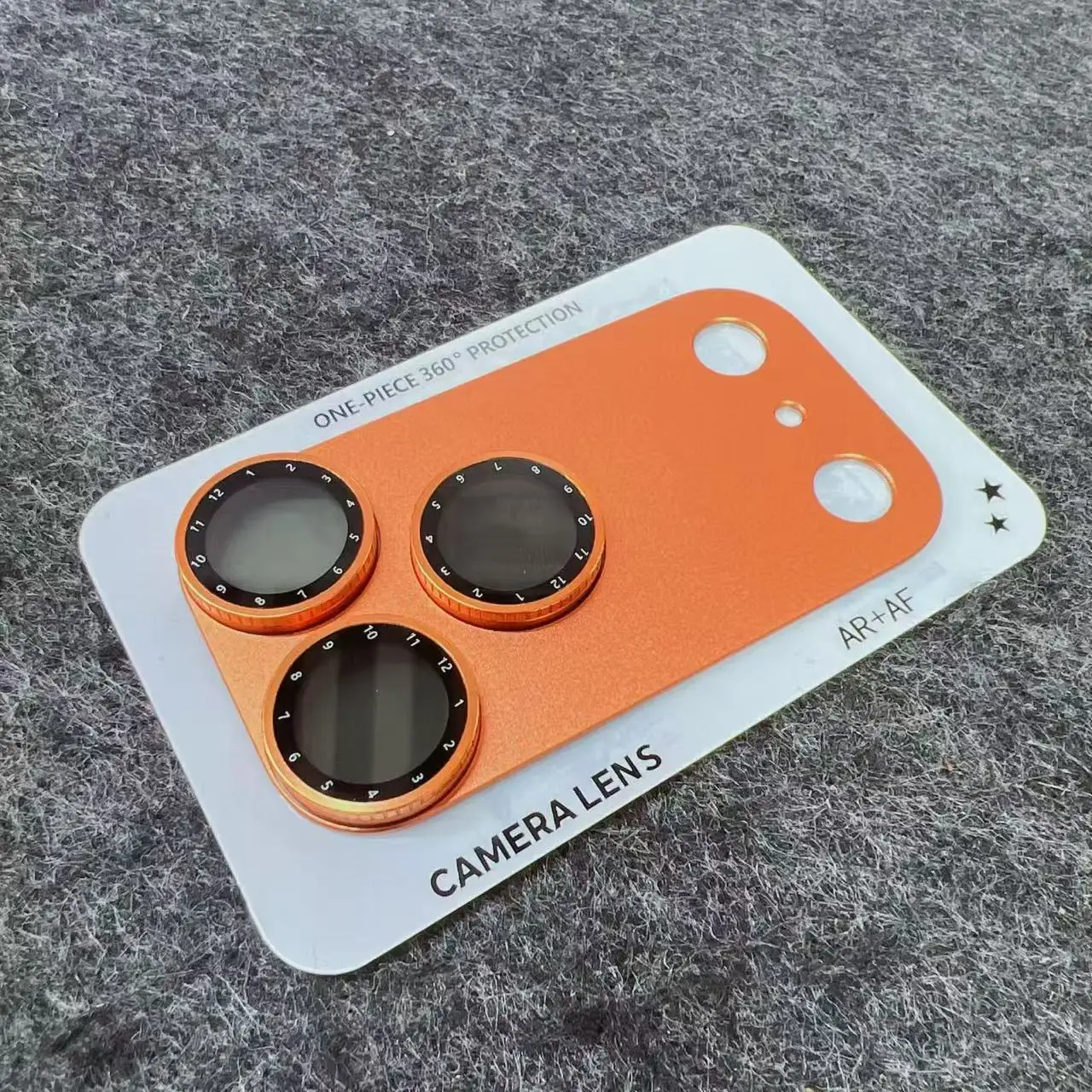 Durable Metal Camera Lens Protector with 9H+ Tempered Glass Shield