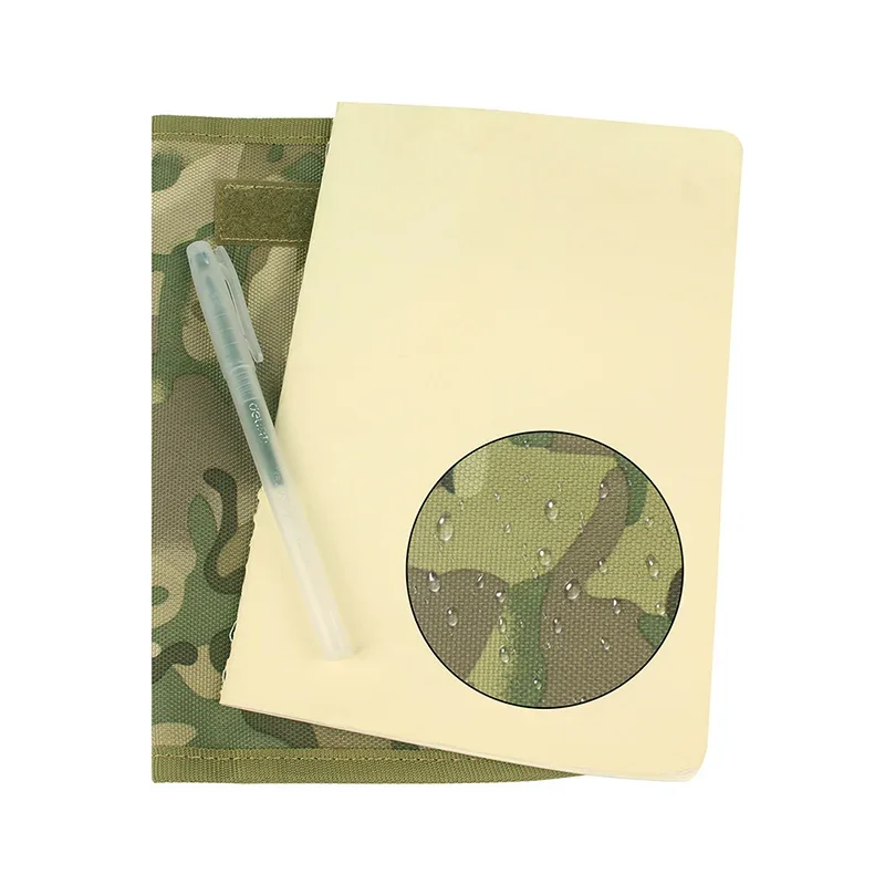 Tactical Military Style Notebook Cover Water Proof 5”X 8” Log Memo Cover Outdoor Camping Military Accessories 5
