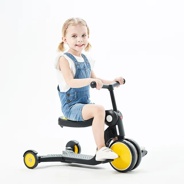 Outdoor Toys Children's Scooter Tricycle 5 In 1 Scooter Balance Bike Walker Infant Scooter Bicycle for 3 To 6 Years Old 3