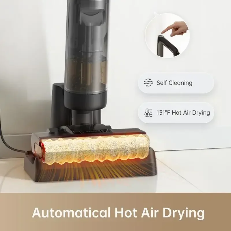 dreame H12 PRO Wet Dry Vacuum Cleaner, Rechargeable Cordless Vacuum Mop Cleaner with Hot Air Drying 2