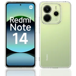 Luxurious Transparent Acrylic Shockproof Bumper Phone Case for Redmi Note 14 5G (WHITE)