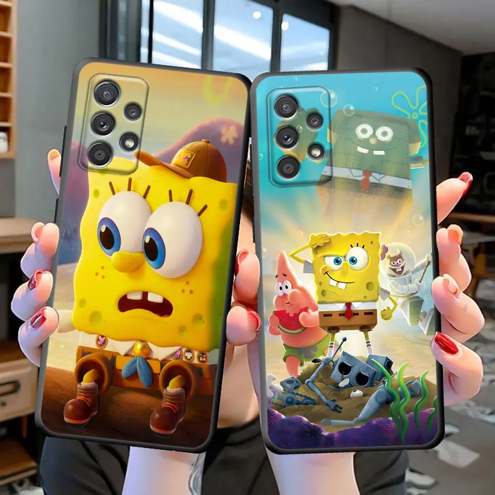 The S-Spongebob S-Squarepants Movie Funda Case Per Samsung Galaxy S23 S22 S21 S20 Fe S10 S10E Lite S9 S8 Plus Ultra Case Shell