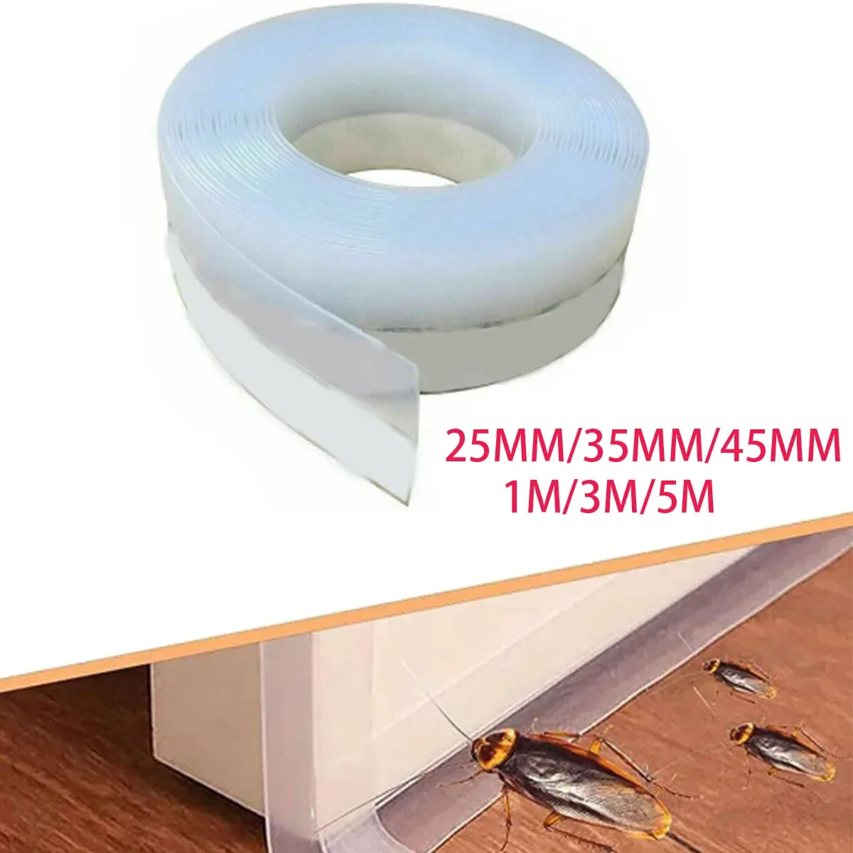 Stripping Door Seal Strip Silicone Sealing Tape for Weather Window Seal Around Showers Tough Flexible Stops Draft door seal strip