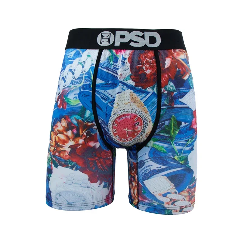 Men Underwear Boxers Fashion Printed  Male Panties Lingerie Men Underpants Boxershorts Trunks Plus Size Breathable Men's Boxers