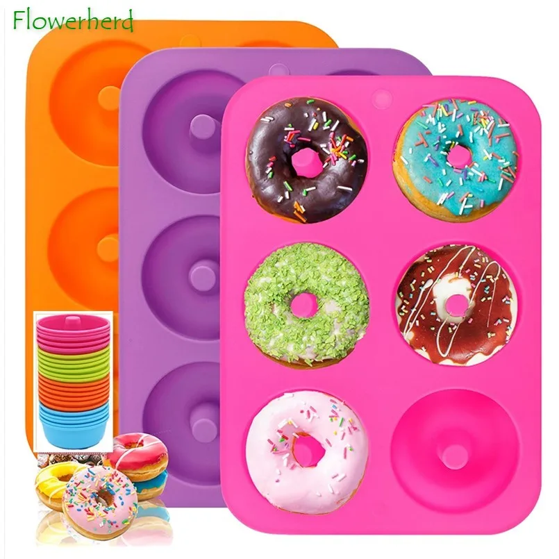 Silicone Pans Donuts Round Molds Molds Microwave Silicone Donuts