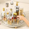 360 Rotating Tray Kitchen Storage Containers for Spice Jar Snack Food Tray Bathroom Storage Box Non Slip Cosmetics Organizer 4