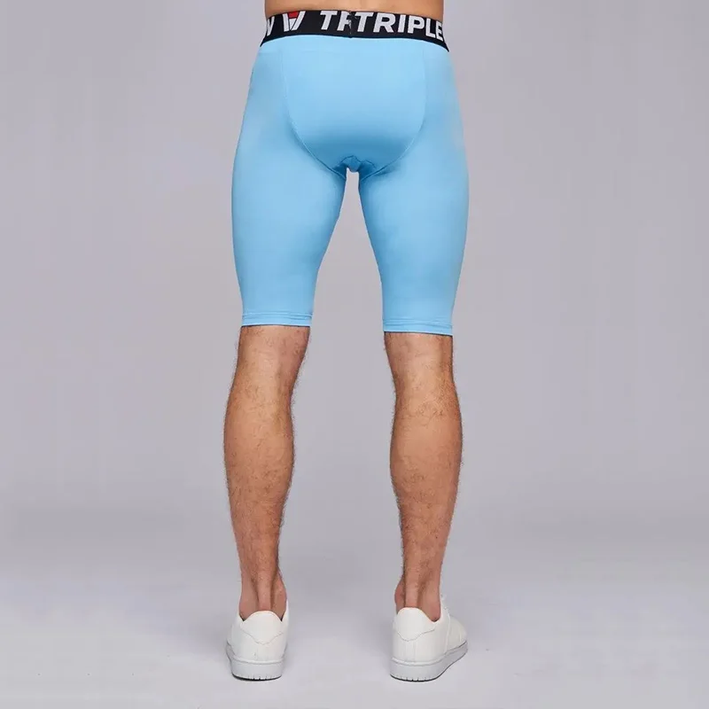 Men Running Tights GYM Marathon Short Pants Basketball Football Soccer Fitness Exercise Hiking Jogging Sport Fifth Leggings A18 sports leggings,compression pants