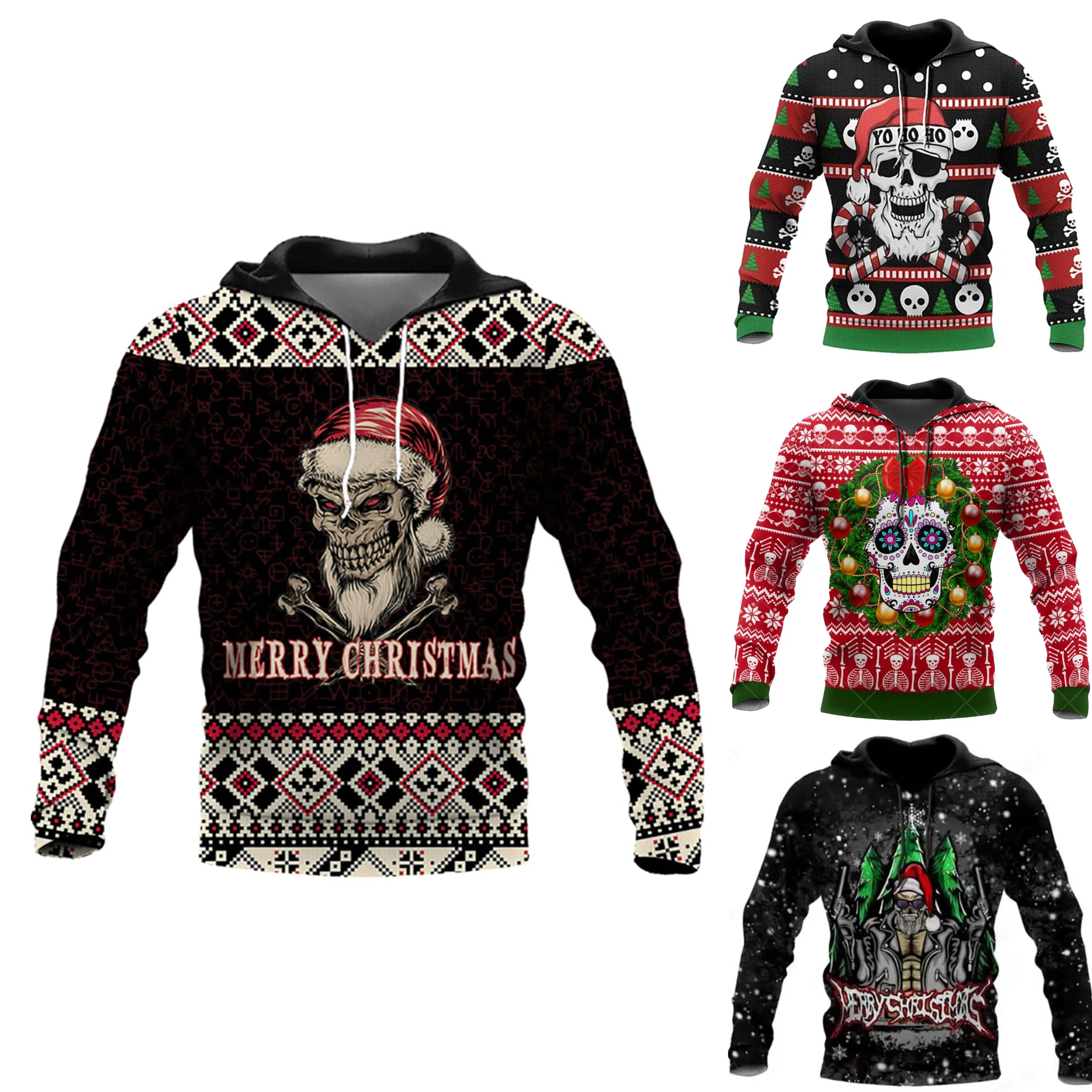 2022 New Christmas 3d Printed Sweater Autumn Fashion Shirts For Men ...