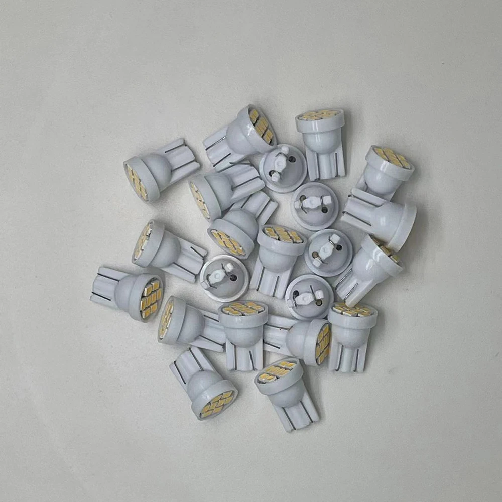 100PCS AC DC 6V T10 555 ؼ 8SMD 1206 3020 194 168 LED   Ŀн Ϸ  ڵ ü ׼