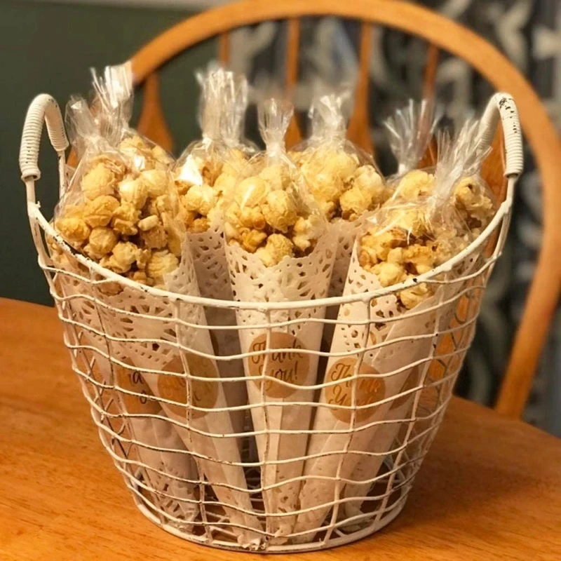 50-Pack Transparent Treat Bags