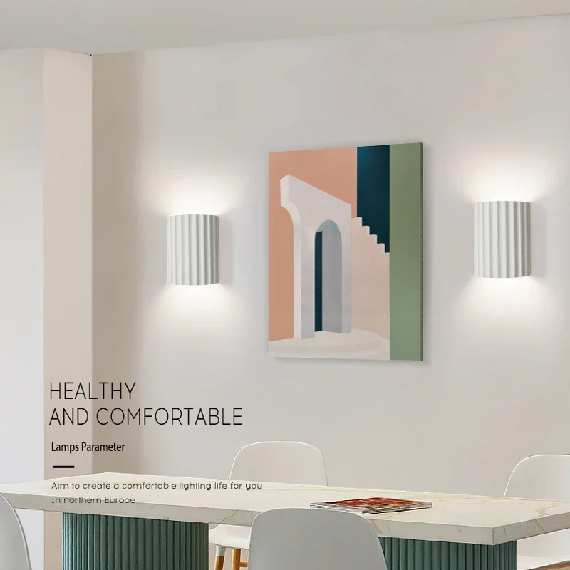 Modern Resin Wall Lamp Nordic LED Wall Lights Bedroom Bedside Lamps Living Room Home Decor Light Fixtures Luminaria