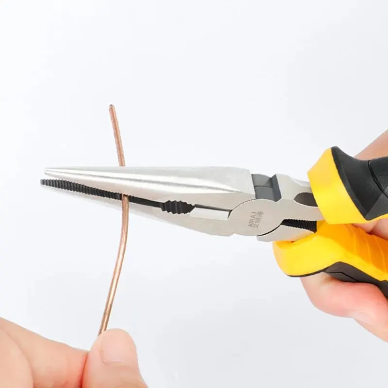 3 Types Of Pliers Including 8-Inch Wire Pliers 6-Inch Pointed Nose Pliers Diagonal Pliers Suitable For Household Use