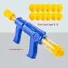 pet Toys Launch Training Interactive Shooter Gun Teaser Plush Ball Pet Creative Games Stretch Mini Pompoms Kittens Supplies 6