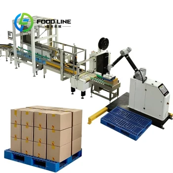 Sistema di Pallettizzazione Robotico Collaborativo Personalizzato, Interazione Sicura Uomo-Macchina, Automazione Flessibile con Cobot
