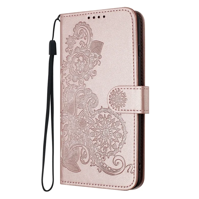 Paisley Leather Flip Stand Wallet Phone Case Cover