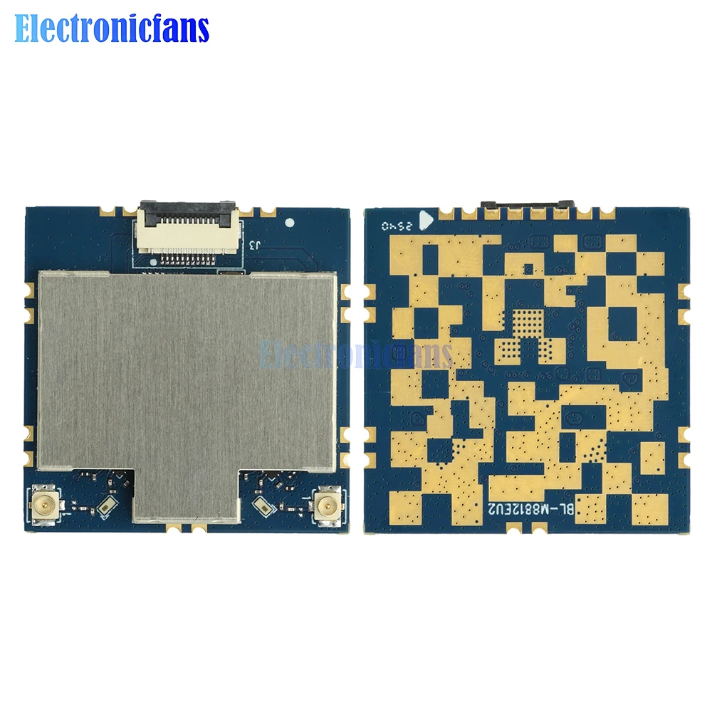 Premier plan du module WiFi 5G 867Mbps avec dissipateur thermique et ports.