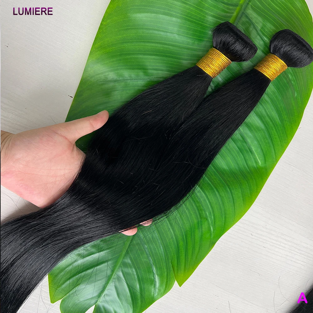 8-40Inch Bone Straight Bundles Brazilian 100% Virgin Raw Human Hair Weave Bundles 3/4 Bundles Deal Top Quality Hair Extensions 2