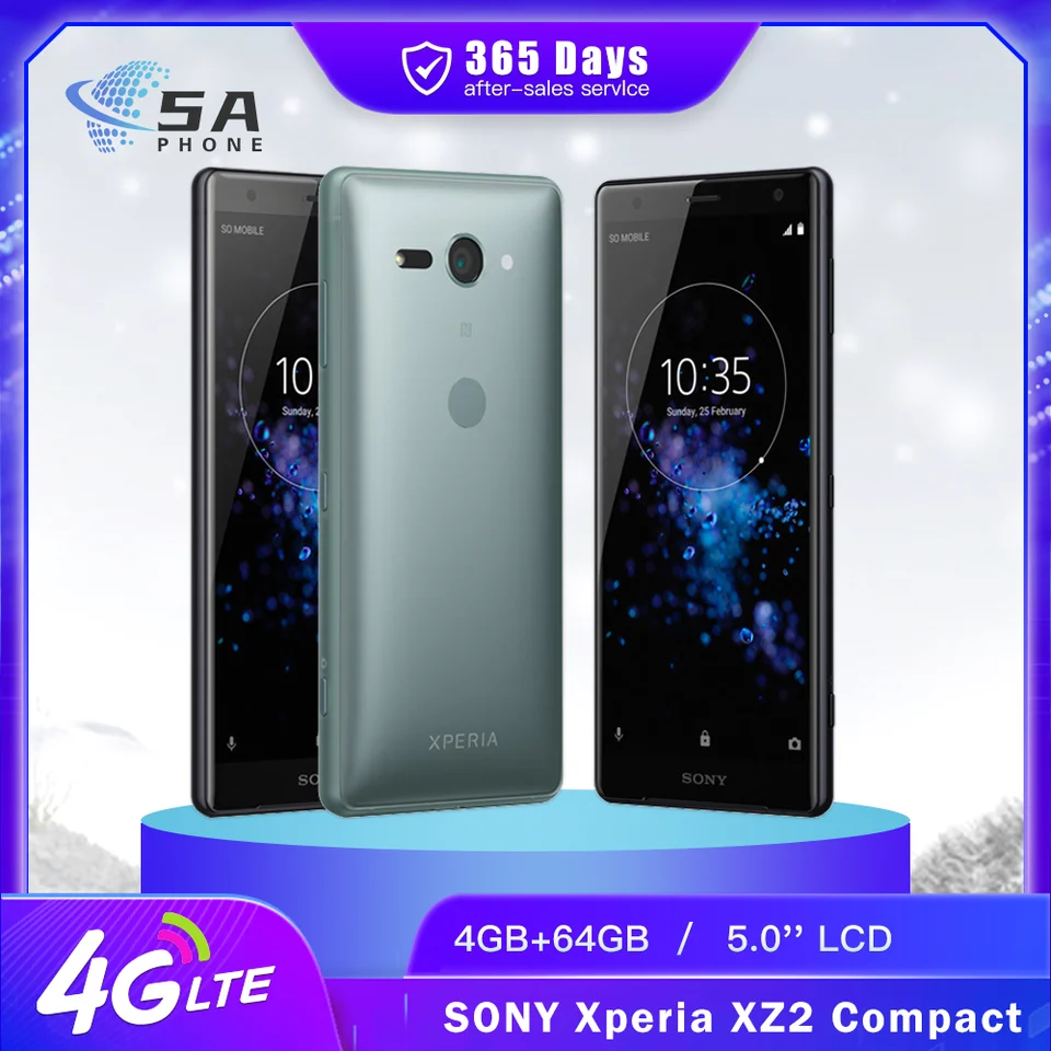 Sony Xperia XZ2 Compact SO-05K H8314 H8324 4G Mobile Phone NFC 4GB