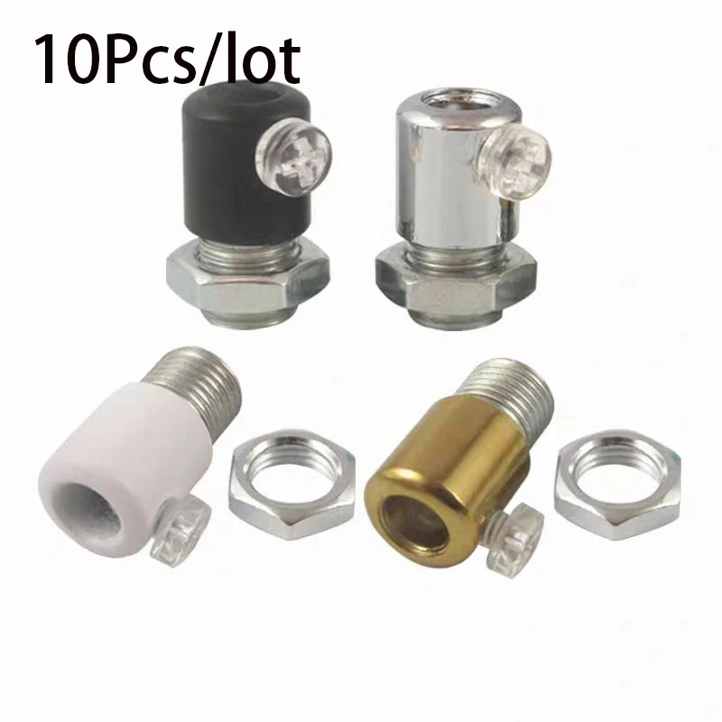 Steel Wire Power cord Pendant Lamp Metal Lock Cable Card Cable Tie 10Pcs Anti-fall Lock Device Fixed Card Lamp Hardware led lamp accessories,ceiling pendant light