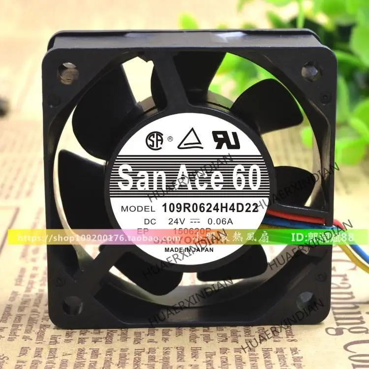 

Новый комплект для сборки охлаждающего вентилятора Ace 60 109R0624H4D22 24 В 0.06A 6025 6 см 3