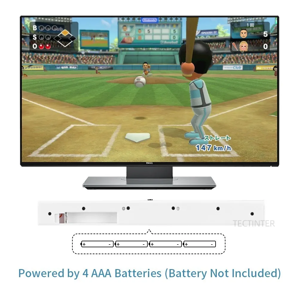 Wireless/Wired Infrared Sensor Bar with Bluetooth Remote Holder