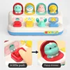 Interactive Pop Up Animals Toys Switch Box Montessori Cause and Effect Toys for Toddlers 6-18 Months Button Box Develop Games 6