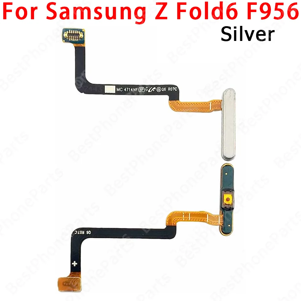 Phones Power Button Fingerprint Sensor Flex Cable For Samsung