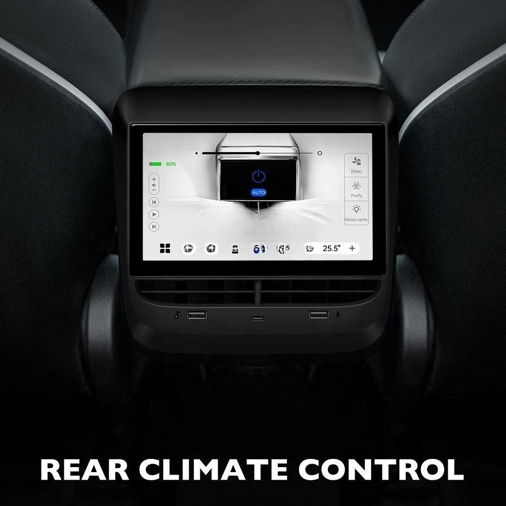 Model 3 / Y - Rear Entertainment and Climate Control Touch Screen - Tesland