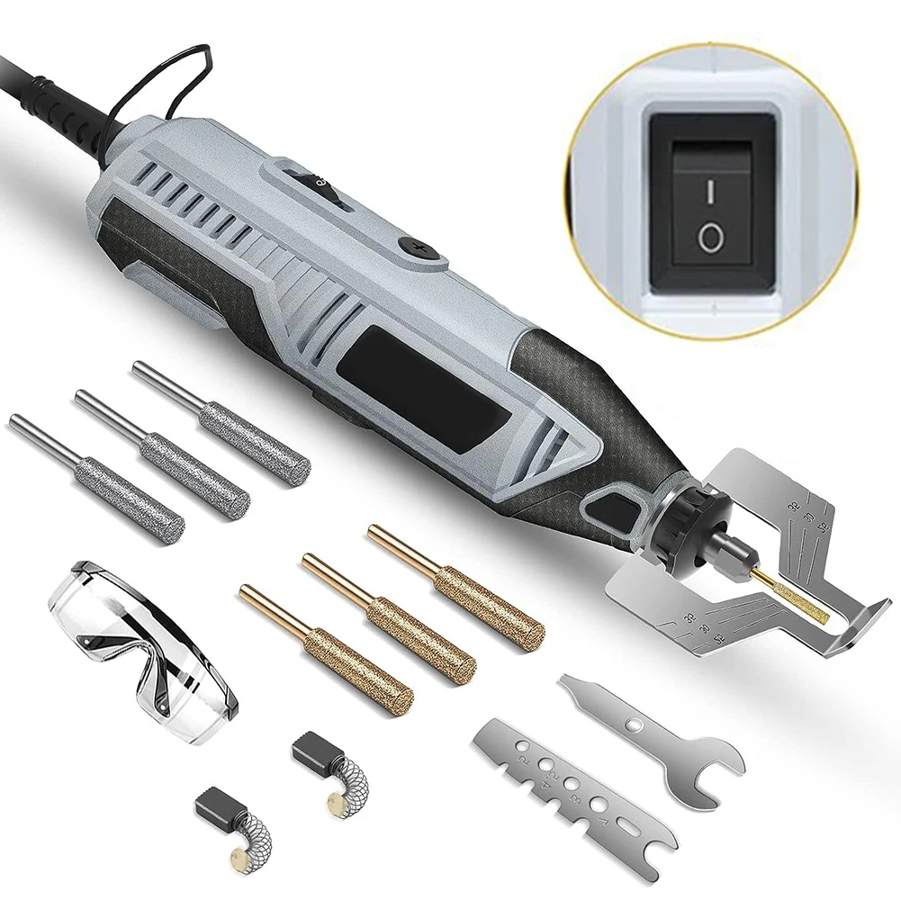 

1set Kit Efficient Sharpener Tool Compact Durable Compact Durable Electric Chainsaw Sharpener Fast Sharpener Power Tools