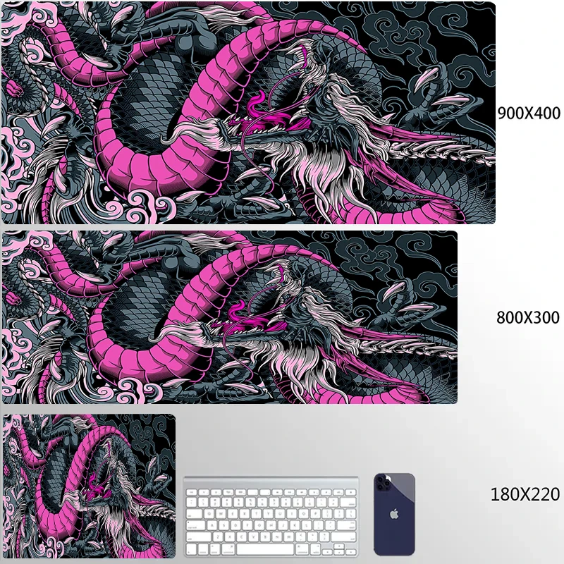 Dragon 80x30 XXL Lock Edge Mousepads Large Gaming Mousepad