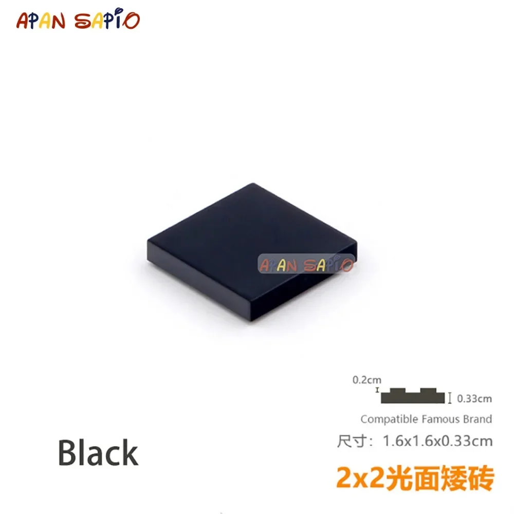 50pcs/lot DIY Blocks Building Bricks Tile 2X2 Educational Assemblage Construction Toys for Children Size Compatible With Brand - 6