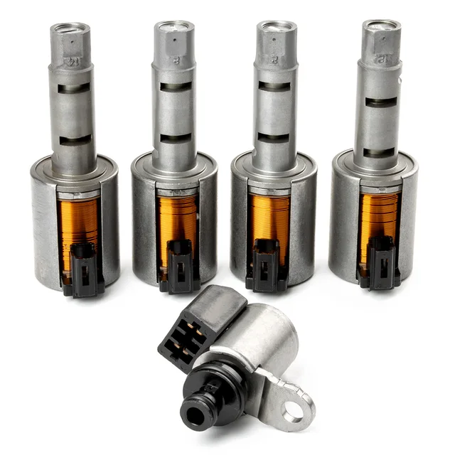 INGKAN 5pcs CTV Transmission Solenoid Kit JF015E RE0F11A Fits For Note Sentra Tiida Versa Transmission Aftermarket Parts