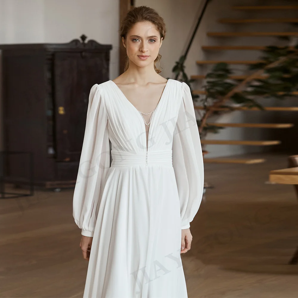 Рисунок 4 - Женское шифоновое платье с пышными рукавами