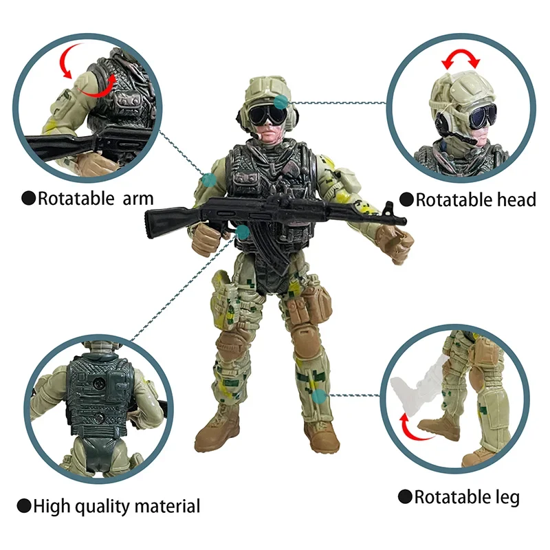 250 stks militaire plastic speelgoed soldaten leger mannen action figure accessoires play set - speelgoed kopen? | Korting tot 64