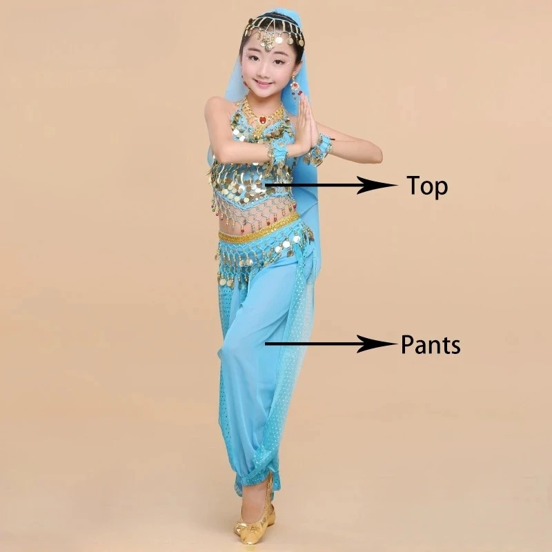 オリエンタルダンス衣装女の子エジプトボリウッドインドベリー