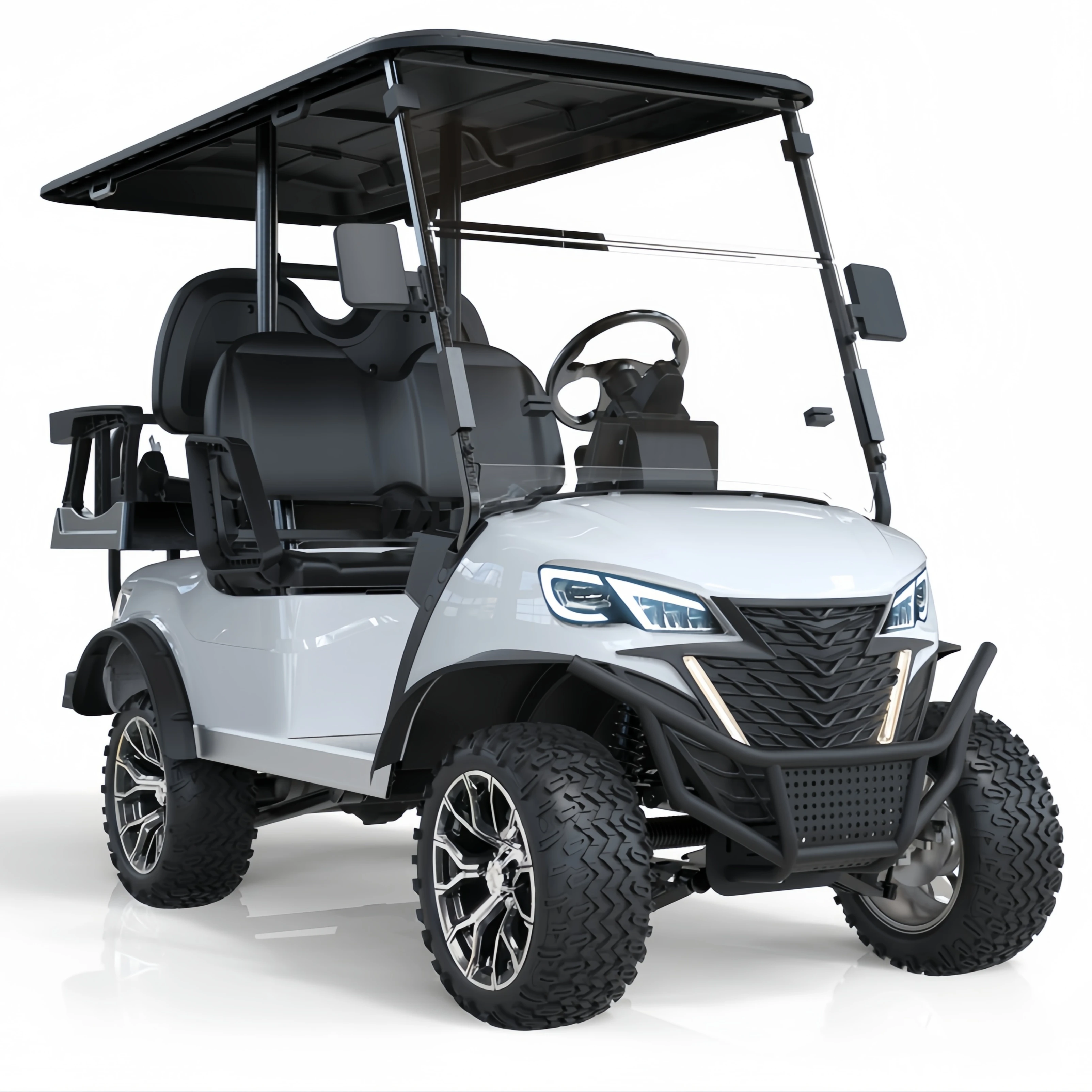 New Design 6 Seater Golf Cart Electric with 48V Battery Steel and Plastic Material CE Certified