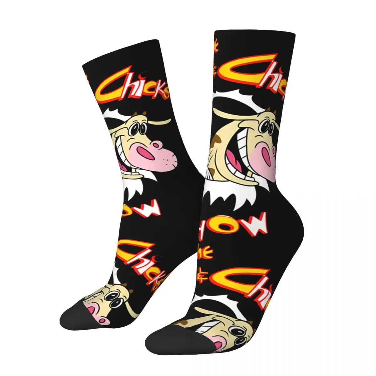 Calcetines de dibujos animados de vaca y pollo para hombre, Medias sin  costuras, estilo callejero, Harajuku Vintage, Crazy, regalo impreso -  AliExpress