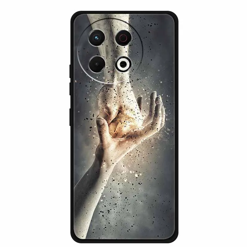 Black Silicone Soft Phone Case - Protective Back Cover