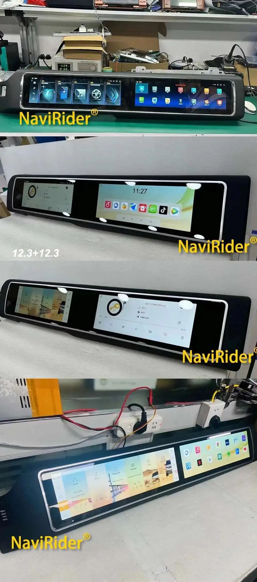 15.5+15.5inch dual screen Car Android Carplay For Land Rover Range Rover Sport L