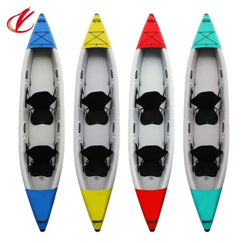 

2022 New Hot Selling Inflatable outdoor Water Rowing Boat Air Folding Kayak For 1-2 Persons Seat Fishing Boat