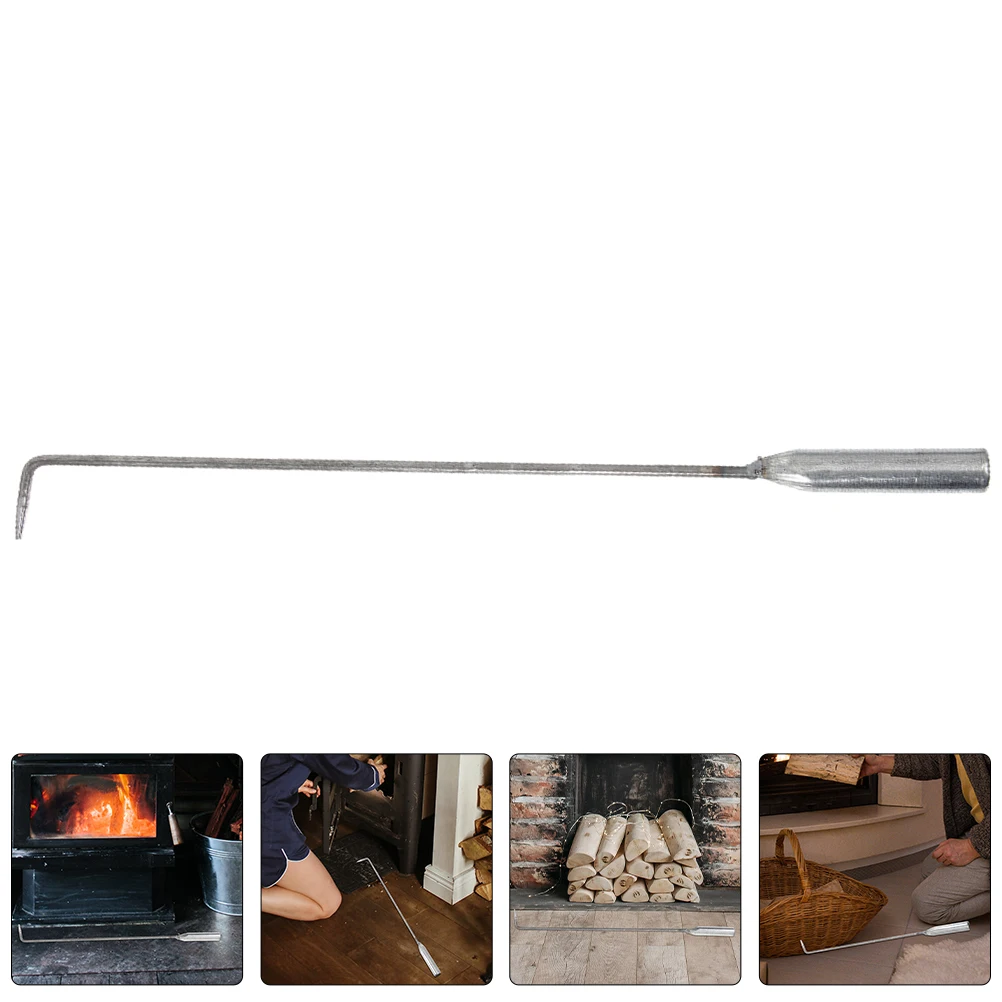 Household Fire Poker Fireplace Poker Handheld Charcoal Camping Fireplace Steel 1pc For Fire Pit Campfire 33cm