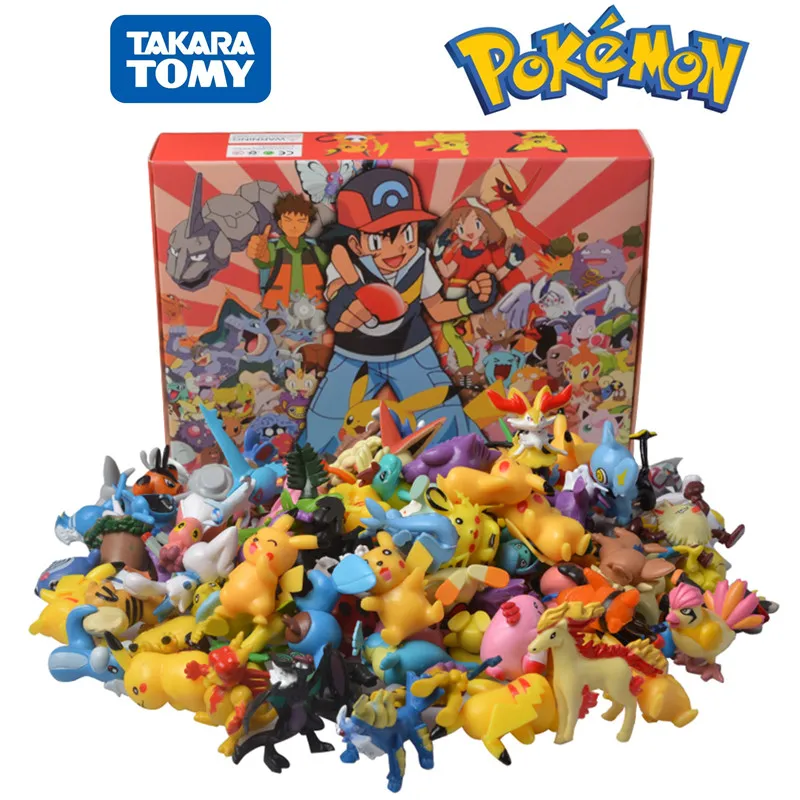 Pokemon Figuras Modelo 6pçs Estilos Diferentes Bonecos De Anime Pikachu  Kawaii Brinquedos - Corre Que Ta Baratinho