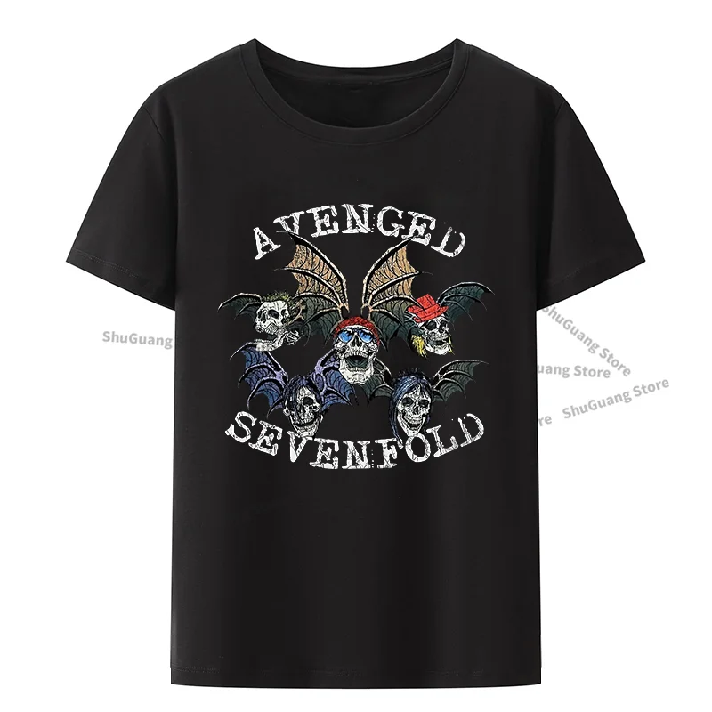 

Vintage T Shirt Avenged Sevenfold American Rock Band Printed T-shirt Mens T Shirts Breathable Comfortable Streetwear Cotton Tops